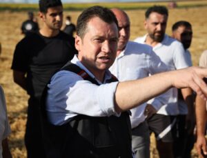 Başkan Balcıoğlu, Yangın Bölgesinde İncelemelerde Bulundu