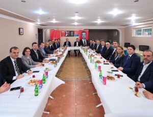 Başkan Balcıoğlu, ilçe belediye başkanları ile düzenlenen toplantıya katıldı