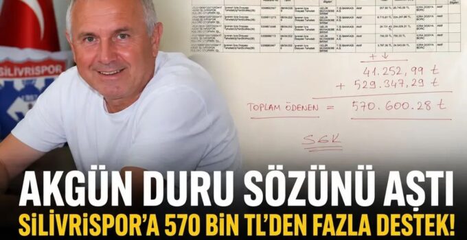 AKGÜN DURU, 500 BİN TL SÖZ VERDİ, 570 BİN TL ÖDEDİ